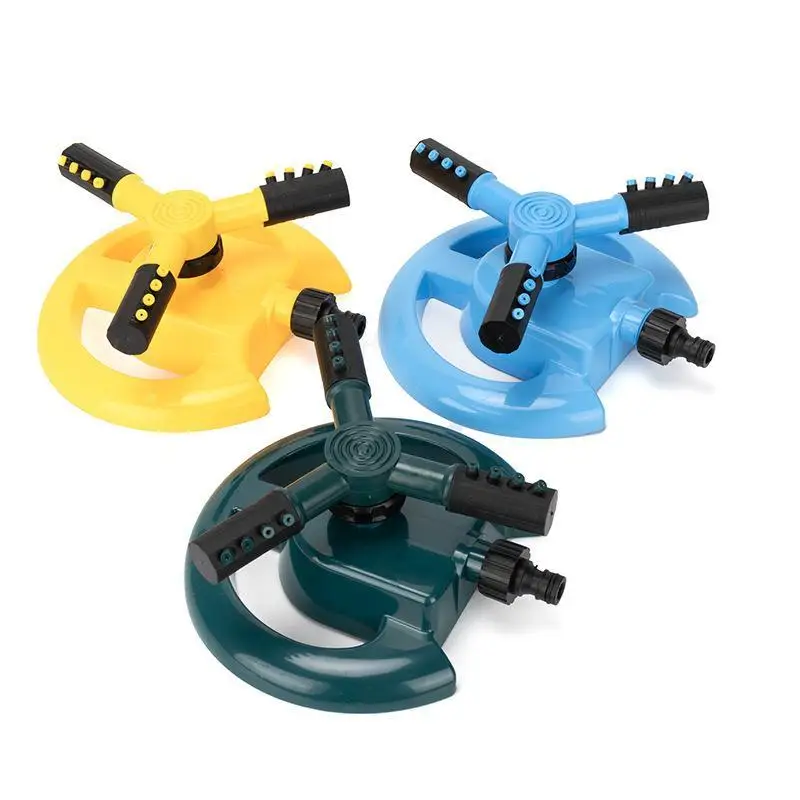 3 Arm Garden Sprinkler 360 Degree Auto Rotation Wear Resistant For Lawn Watering Yard Irrigation Supply For Workshop Use