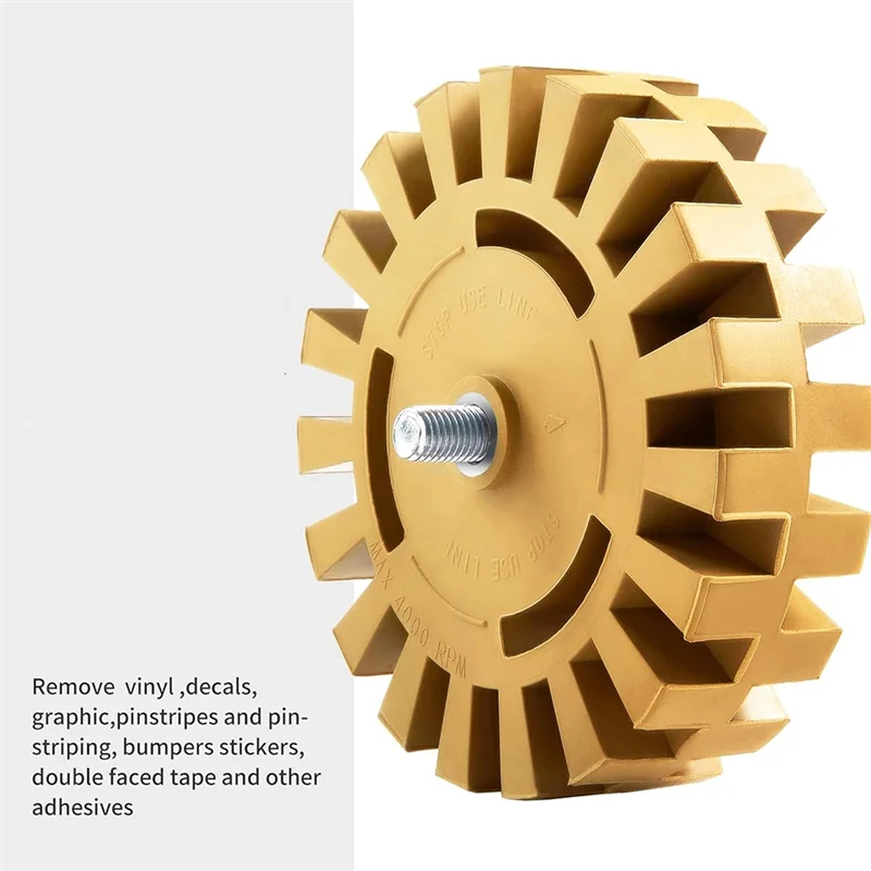 N10R-Decal Remover Eraser Wheel Rubber Eraser Wheel Wheel Remover Disk Eraser Wheel Tool Kit For Car