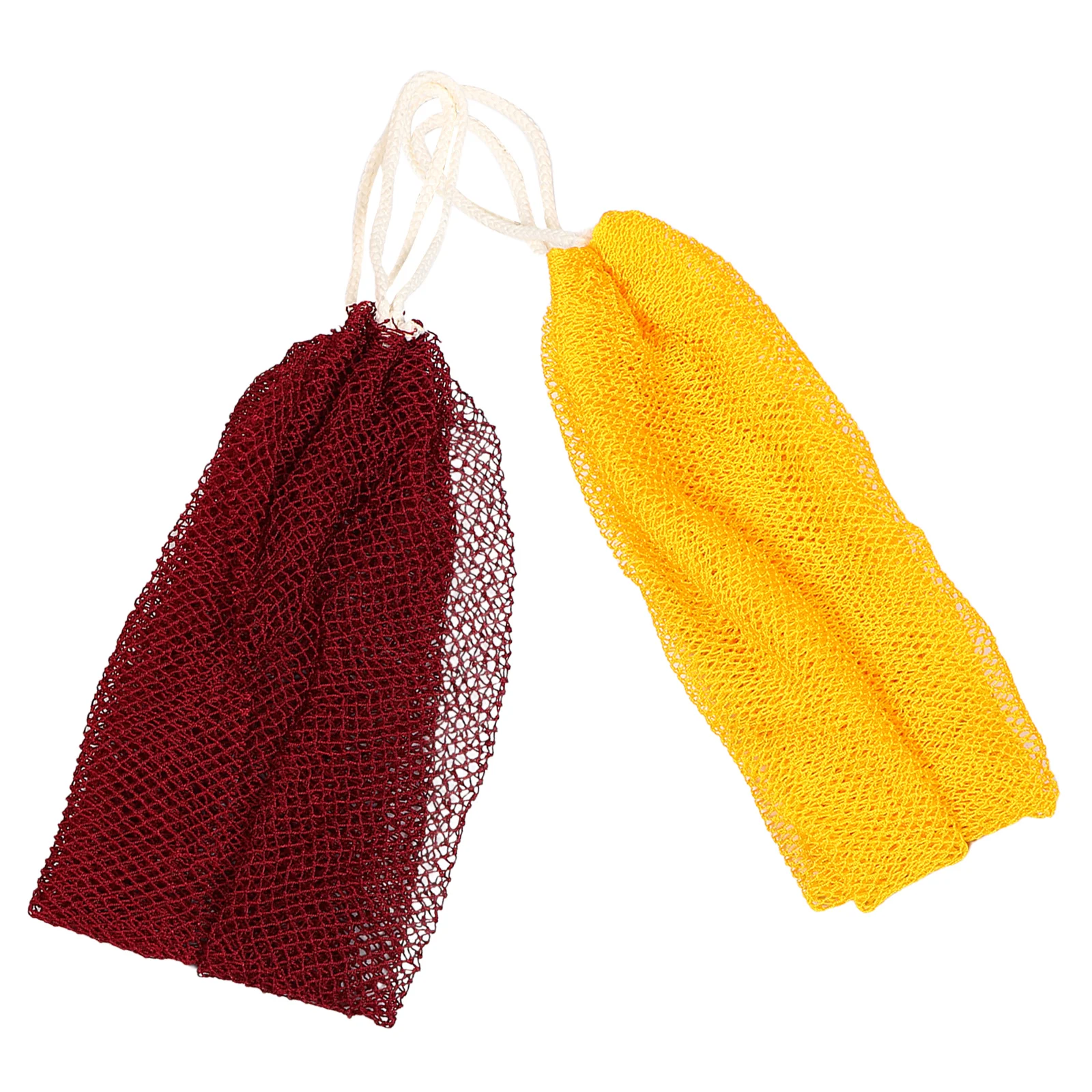 

2pcs African Exfoliating Sponge Net Body Scrubber For Back Washing Shower Bath Tool Loofah Towel Sensitive Skin - Durable
