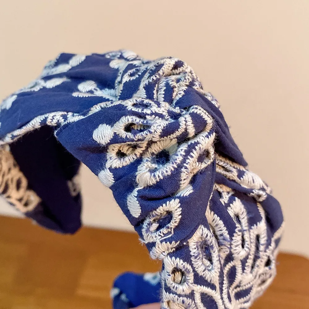 الشعر مجوهرات التطريز زهرة كبيرة الشعر هوب اكسسوارات للشعر النساء عقال عقدة Hairband