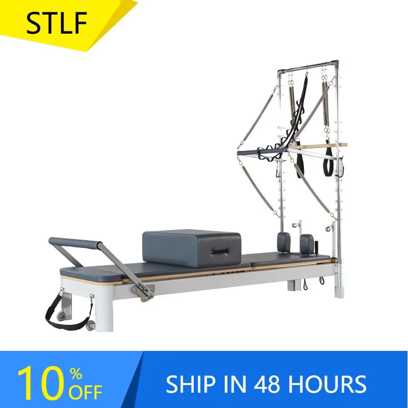 

YTYIN Hot Sale Durable Aluminum Alloy Pilates Reformer Machine With Tower Portable Adjustable For Body Health For Pilates Enthus