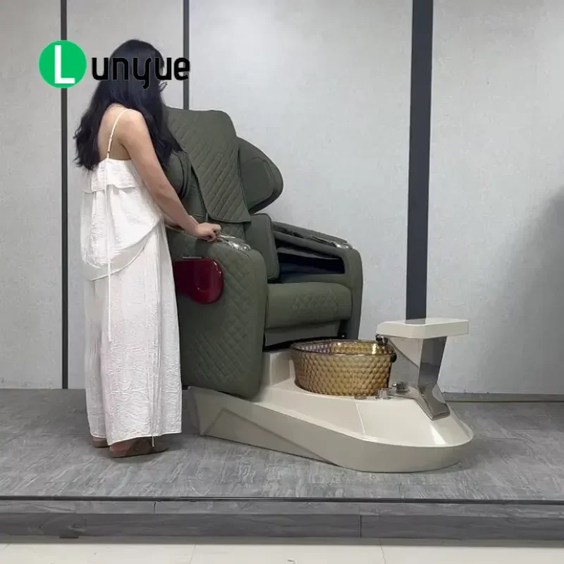 Electric Pedicure Chair for Beauty Spa Nail Eyelash Massage Foot Sofa Comfortable Recliner Furniture