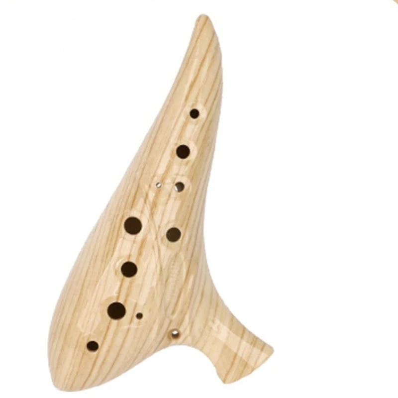 

12-луночная окарина Alto C Tone, профессиональная окарина для взрослых, начинающих, тренировочные окарина из смолы, портативные музыкальные инструменты Orff