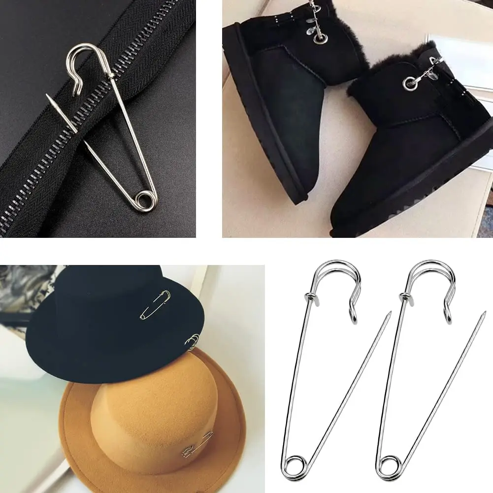 safety pin sewing tool accessories silver metal needle big safety pin small brooch clothing accessories