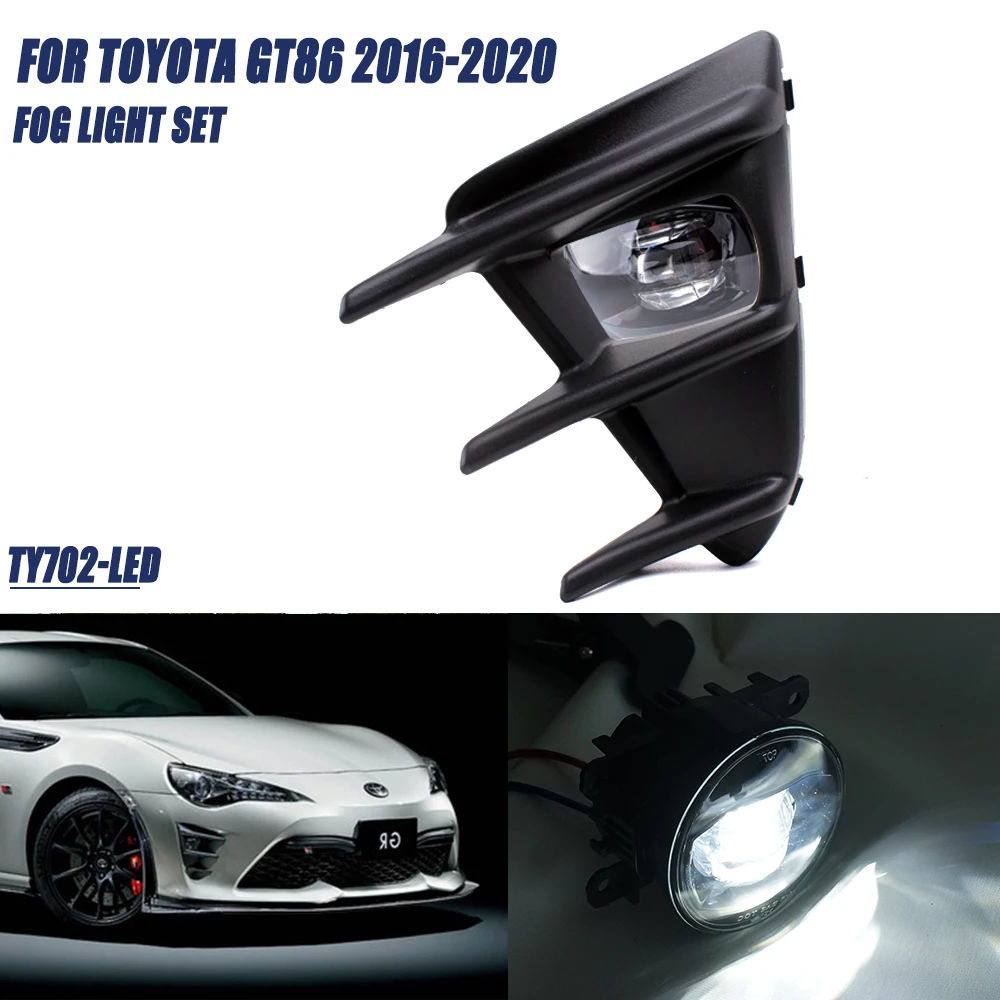 For Toyota GT86 2016 2017 2018 2019 2020 Front Fog Lights Car Styling Spot Light Fog Lamps With Switch - 1 Pair