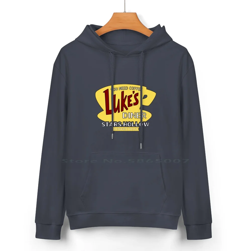 Luke's Diner 2 Pure Cotton Hoodie Sweater 24 Colors Girls Rory Lorelai Lukes Sookie Jackson Lane Emily Paris Dean Jess Tv Show