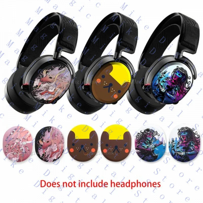 1 Pair for SteelSeries Arctis Pro Wireless Headset Multi Color Magnet Side Covers