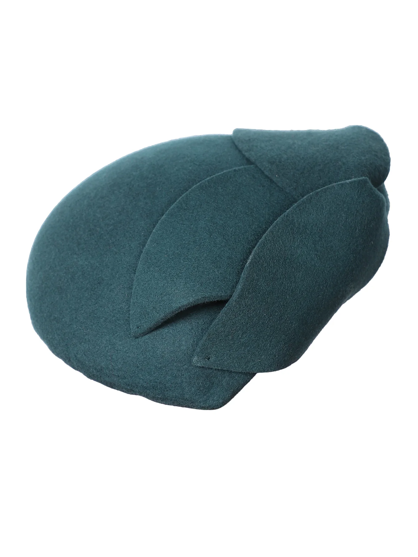 FS 100 % Wollfilz-Fascinator für Damen, Damen, Hochzeit, Fedora, Kirchenhüte, grüne Blumen-Baskenmütze, Mütze für Damen, Teeparty, Pillbox-Hut – Detail 9