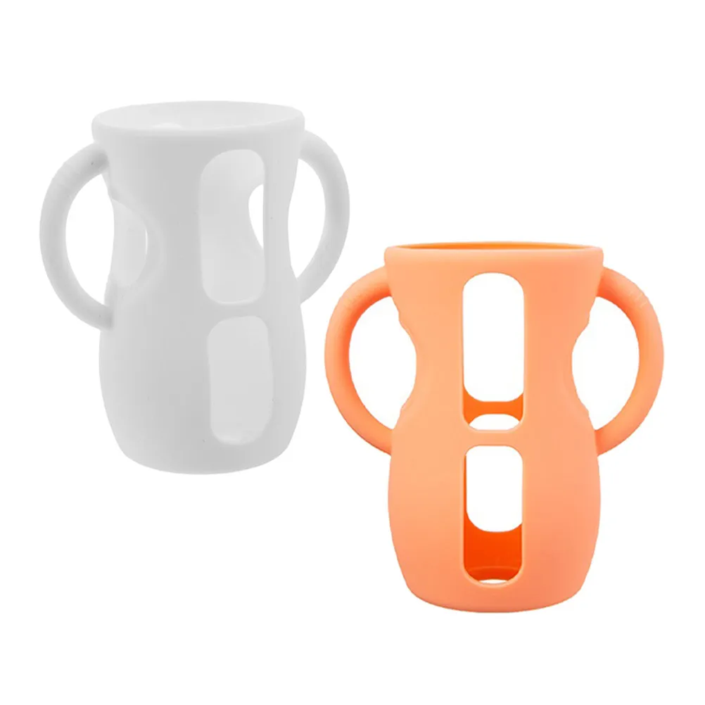 2Pcs Silicone Baby Bottle Sleeves Precise Fit for Philips Bottles Anti-Slip Grip Protective Cover Easy Clean Milk Powder