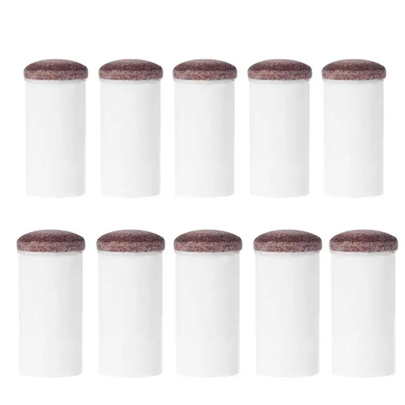 

-[Cilae-17R] 10 Pcs Slip-On Pool Cue Tips Billiard Accessories Billiards Fans Entertainment 12Mm