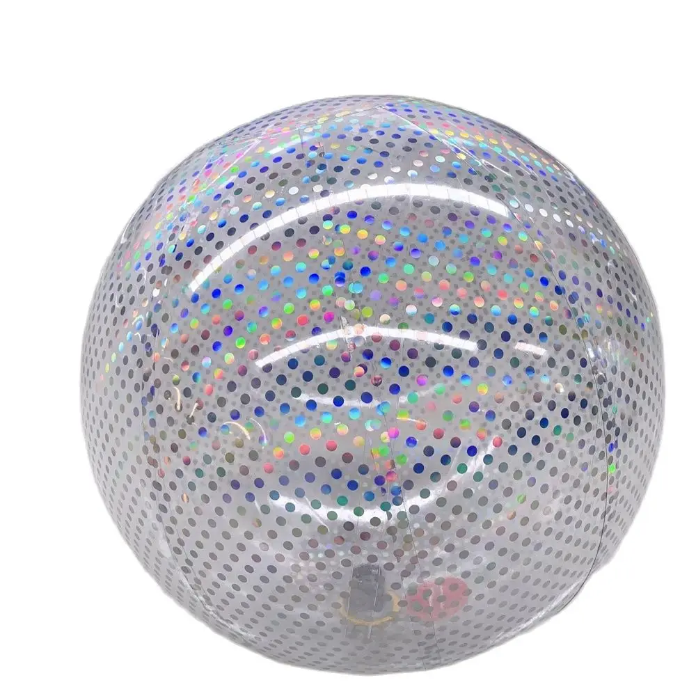 Fantastic Disco Inflatable Mirror Ball With Dots Large Shinny Inflatable Metallic Spheres For Festival Party Decoration