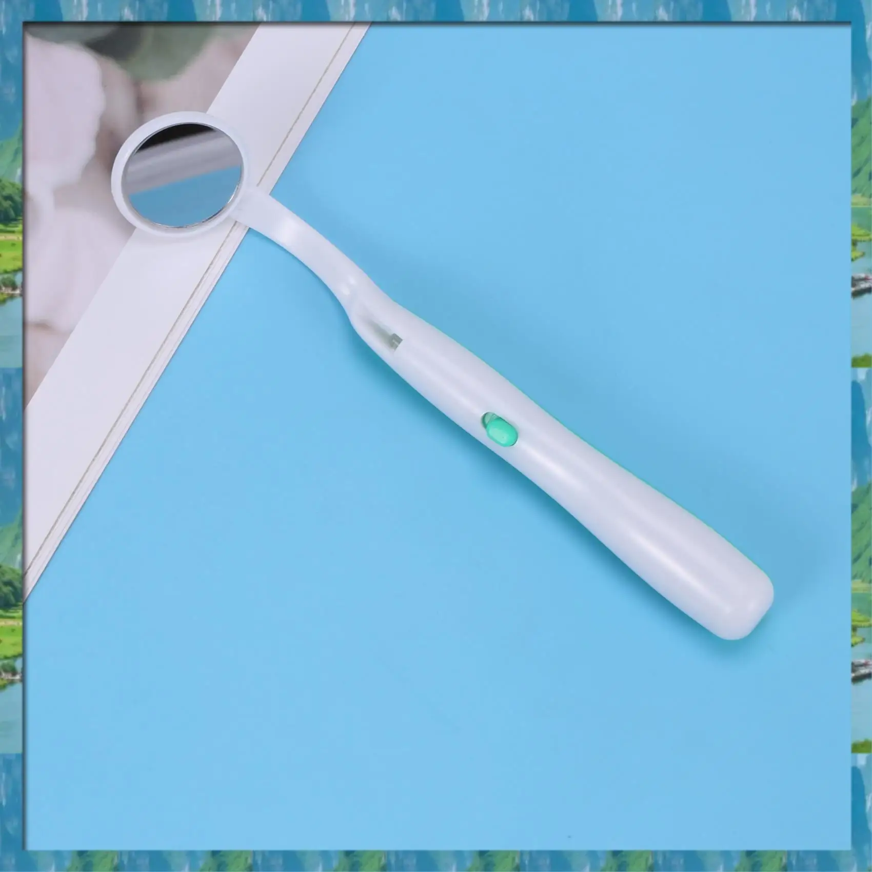 Y26A ใหม่ 1 PC ไฟ LED ฟันกระจกปาก Super Bright กระจกปาก Illuminated ฟันเครื่องมือดูแล Oral สุขอนามัยเครื่อง