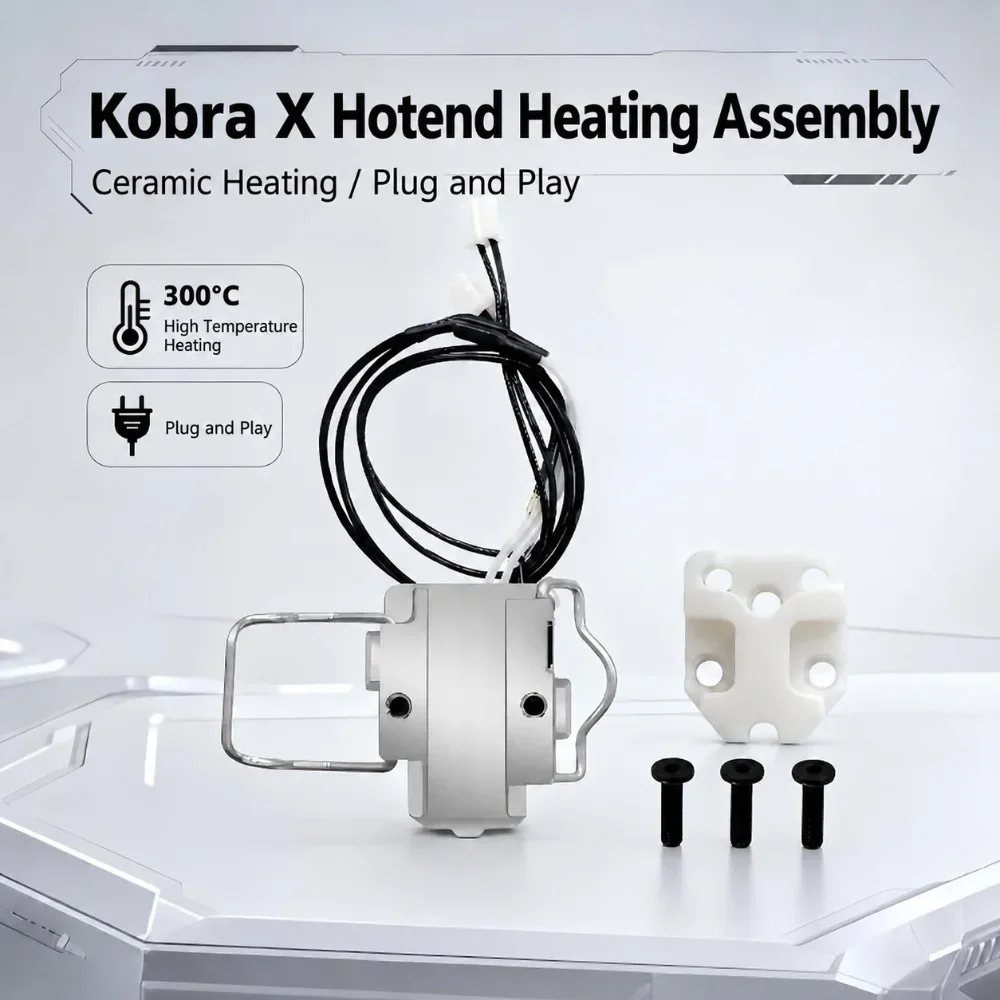 Hotend Heating Assembly For Anycubic Kobra X Ceramic Heater Thermistor Hotend For Anycubic Kobra X 3D Printer Parts
