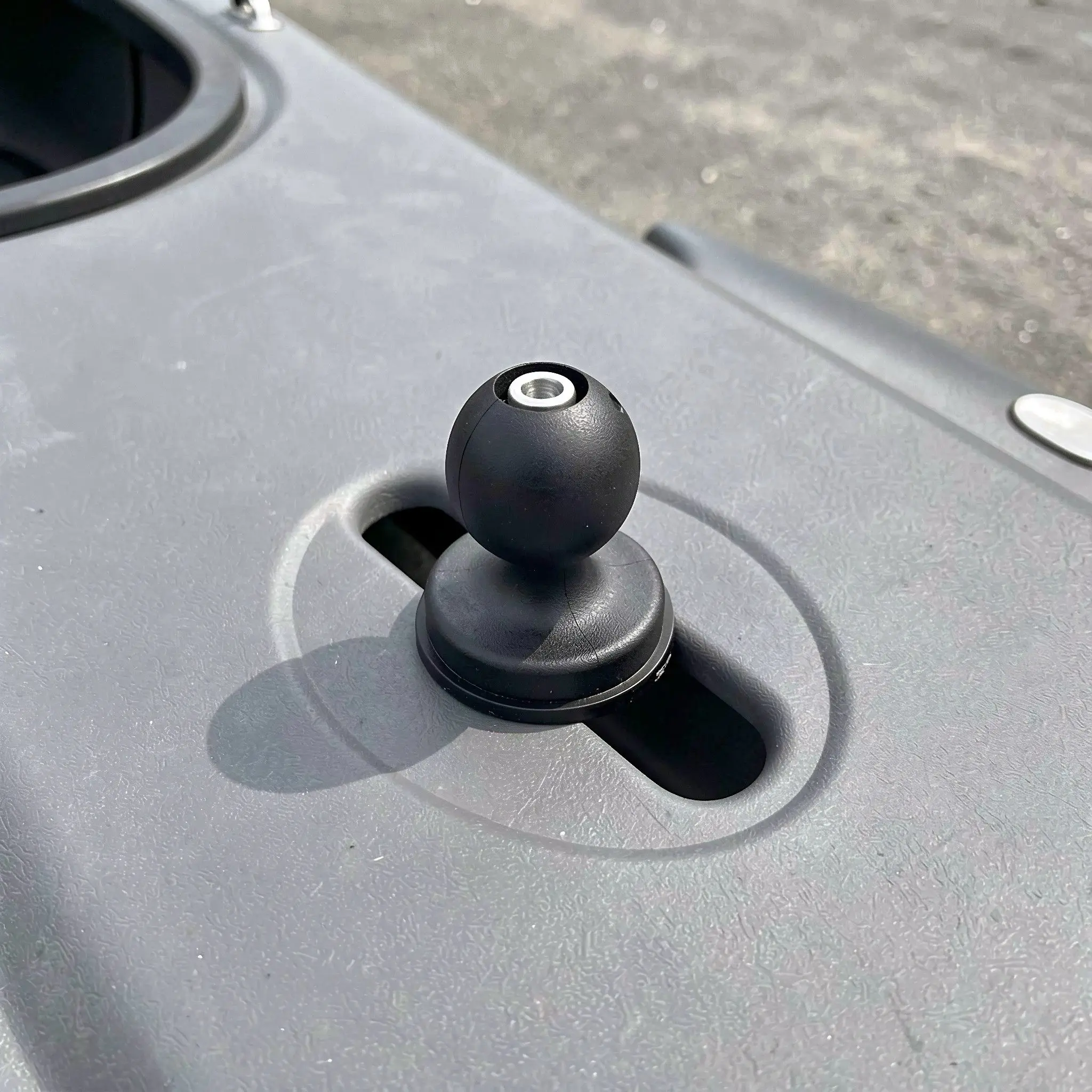 Kayak Track Ball Mount 1.6 Inch T-Bolt Mount Universal Adjustable 360 Degree Rotation Fishing Gear Holder Kayak Track System
