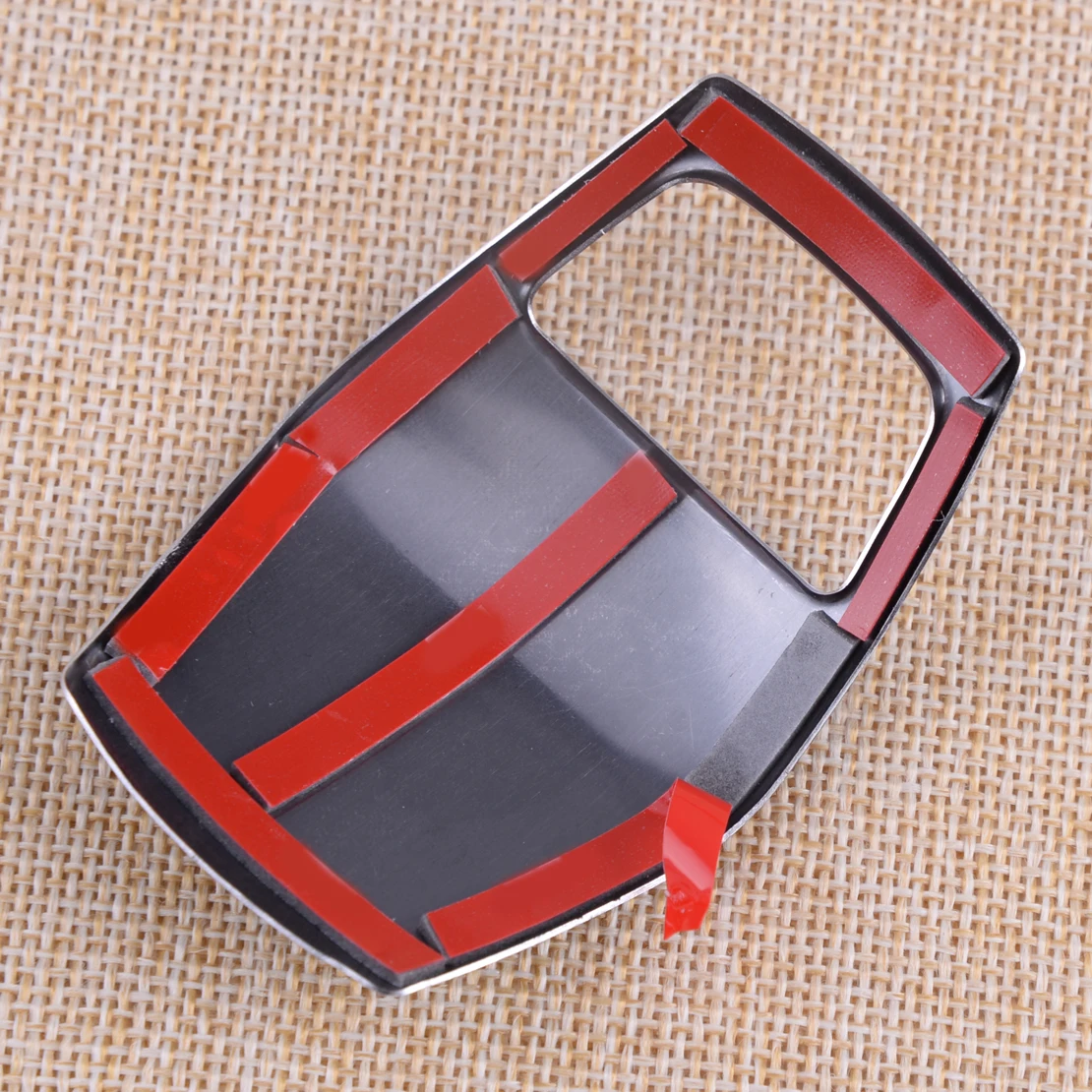 DWCX 1Pc Car Inner Gear Shift Knob Frame Cover Trim Stainless Steel Decor Fit For Skoda Kodiaq 2017-2018