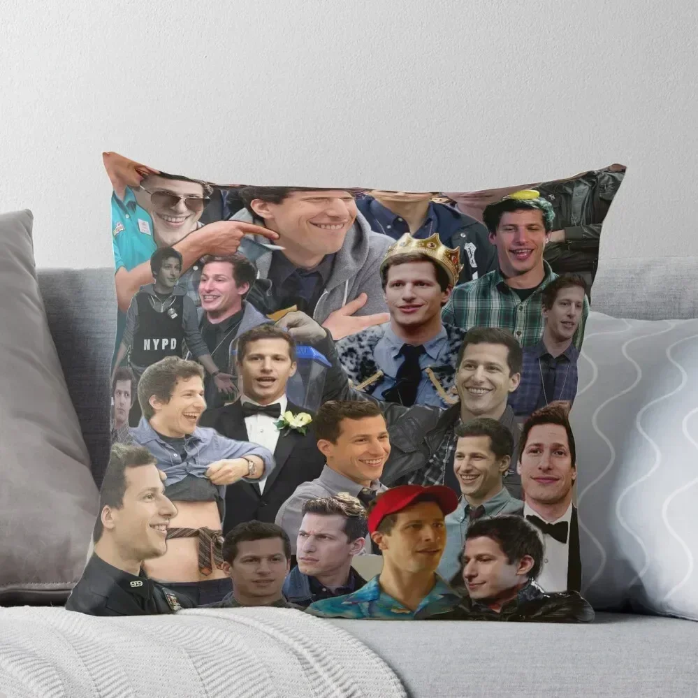 

Jake Peralta Collage Throw Pillow Cushion Cover For Sofa Pillows Aesthetic Decorative pillowcase Decorative Cushion pillow