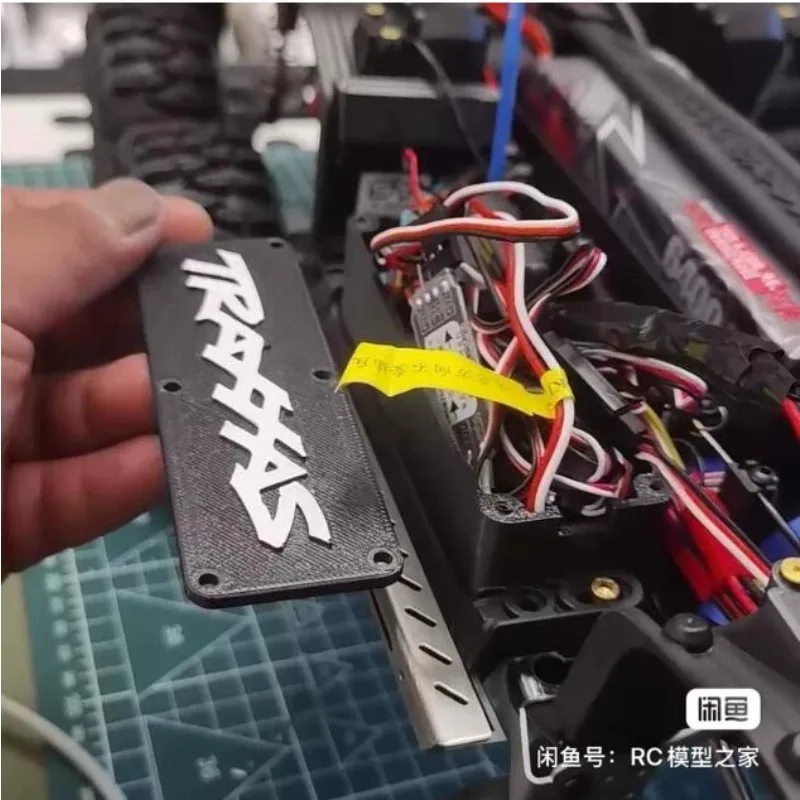 For 1:10 Traxxas TRX4/TRX6 Extended Receiver Box Infused With Carbon Fiber, Large Storage For Multi Light Kits RC Crawler Parts
