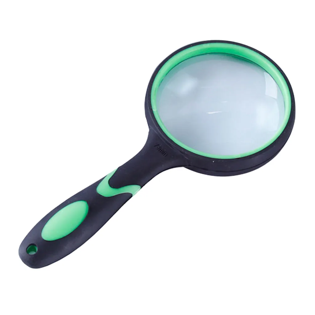 Rubber Handheld with 10, Portable Magnifying Glass for Reading, Inspection, Jewelry Repair