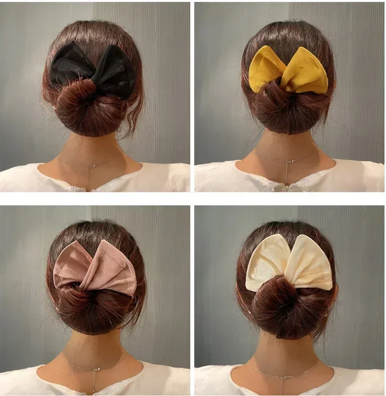 Mulheres Arco Coelho Orelha Modelador de Cabelo, Headband Roller, Donut Bun Maker, Magic Hairstyle Ring, Twisted Ring, Lazy Hairpin Tool, Acessórios