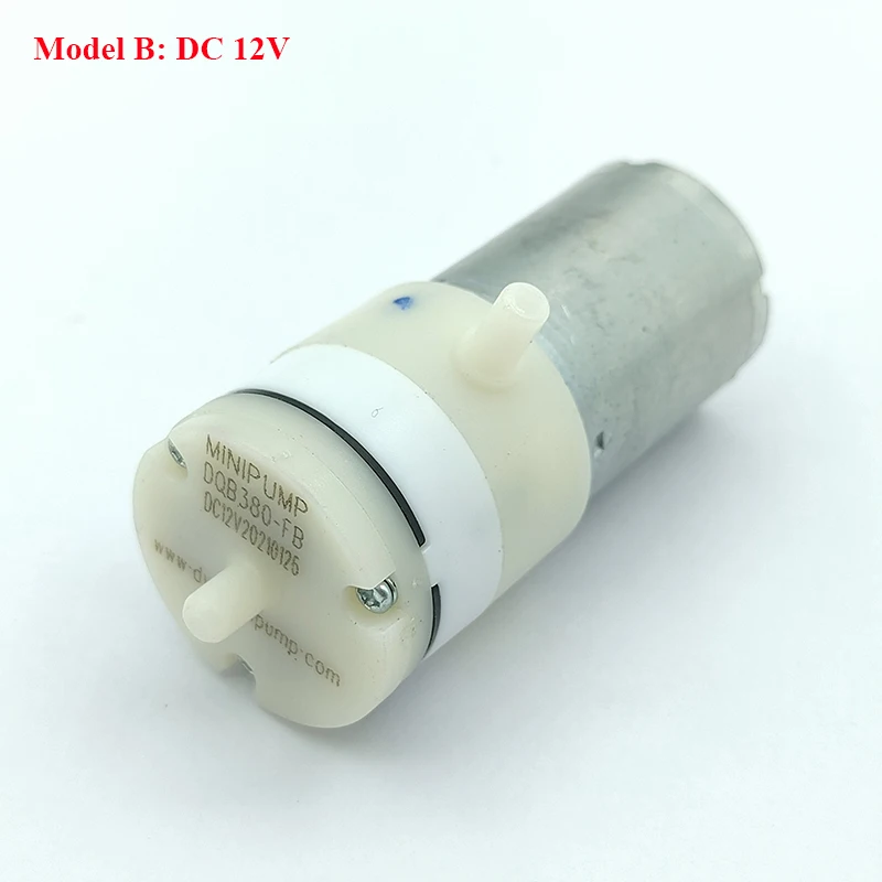 1PCS DC6V 12V 24V Mini 370 Motor Diaphragm Air Pump Vacuum Pump Negative Pressure Suction Pump DIY Breast Pump Inflator Aquarium