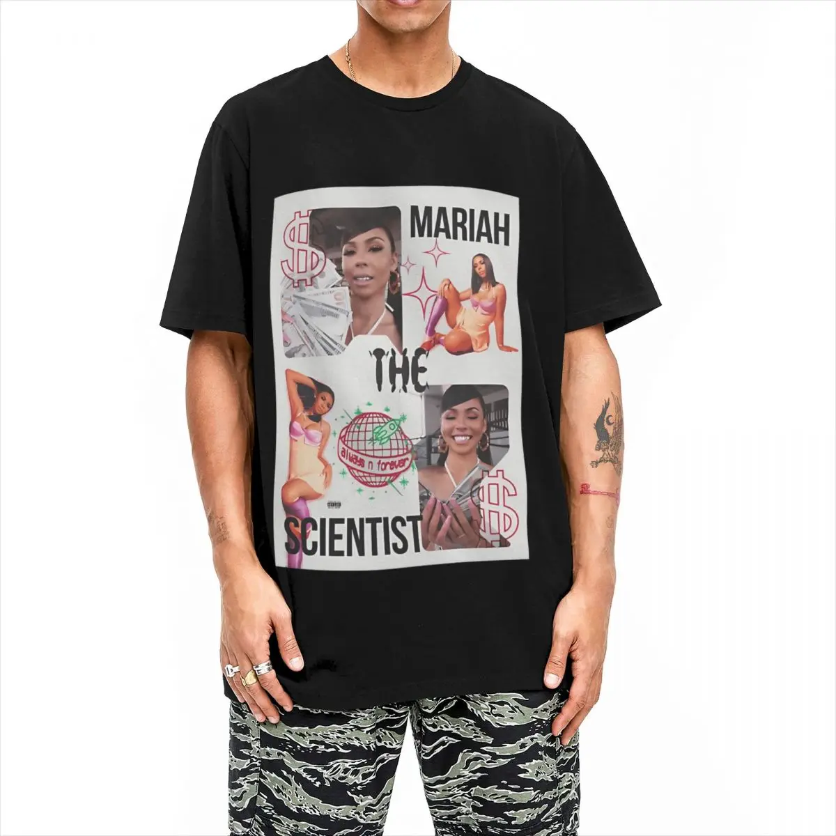 Men T Shirt Mariah The Scientist T-Shirts Harajuku Summer Tees Street Style Loose Cotton Clothing Gift Idea