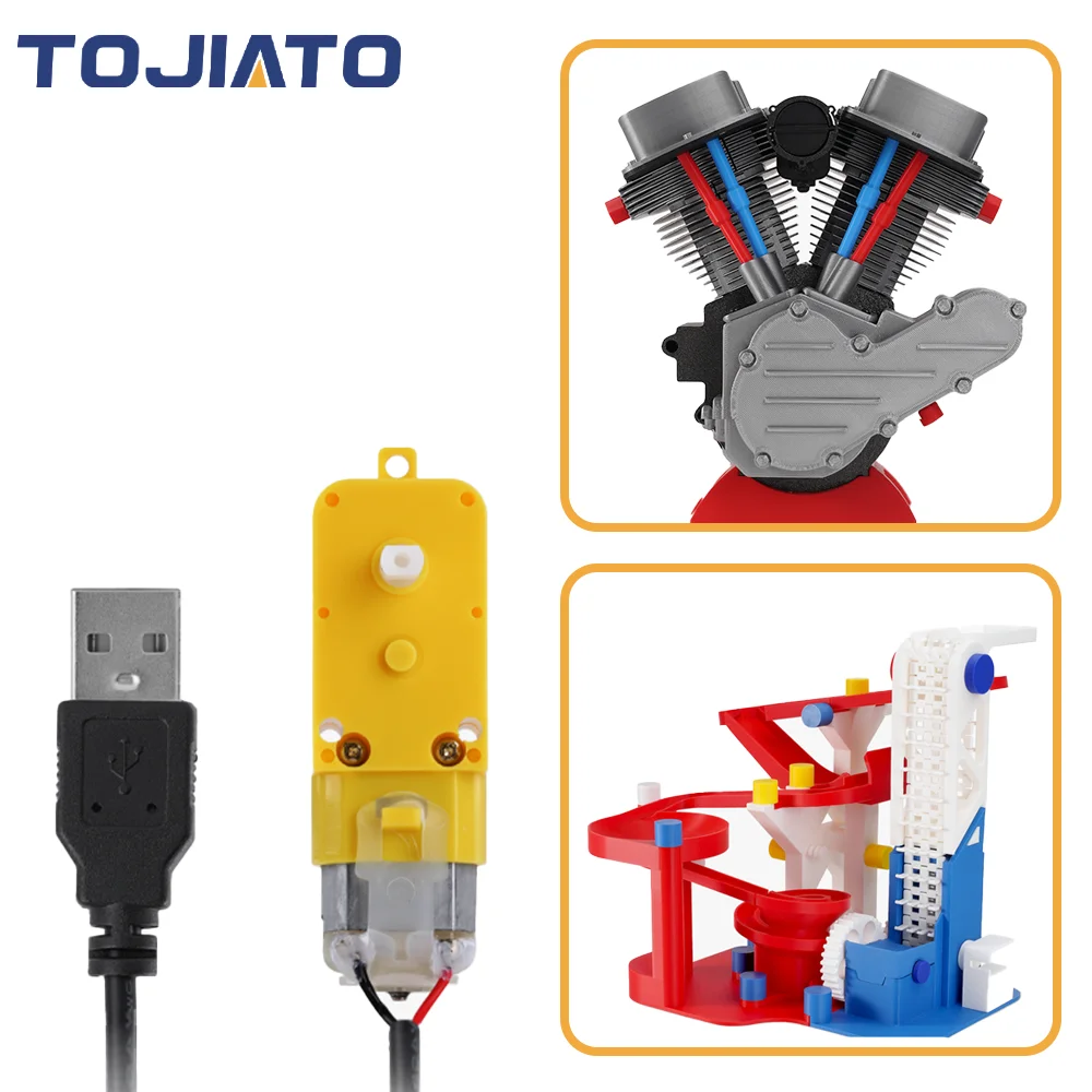 Compatible Bambu Lab TT Deceleration Motor LA001 Single Axis DIY Motor Accessories No Welding Line Makerworld Printer Parts