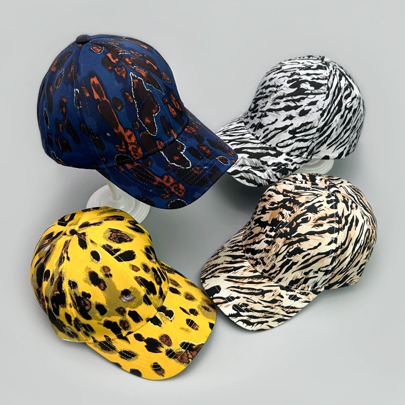 Graffiti Leopard Stripe Print Baseball Hats New Unisex Personal Outdoor Breathable Sunshade Versatile Fashion ins Snapback Caps