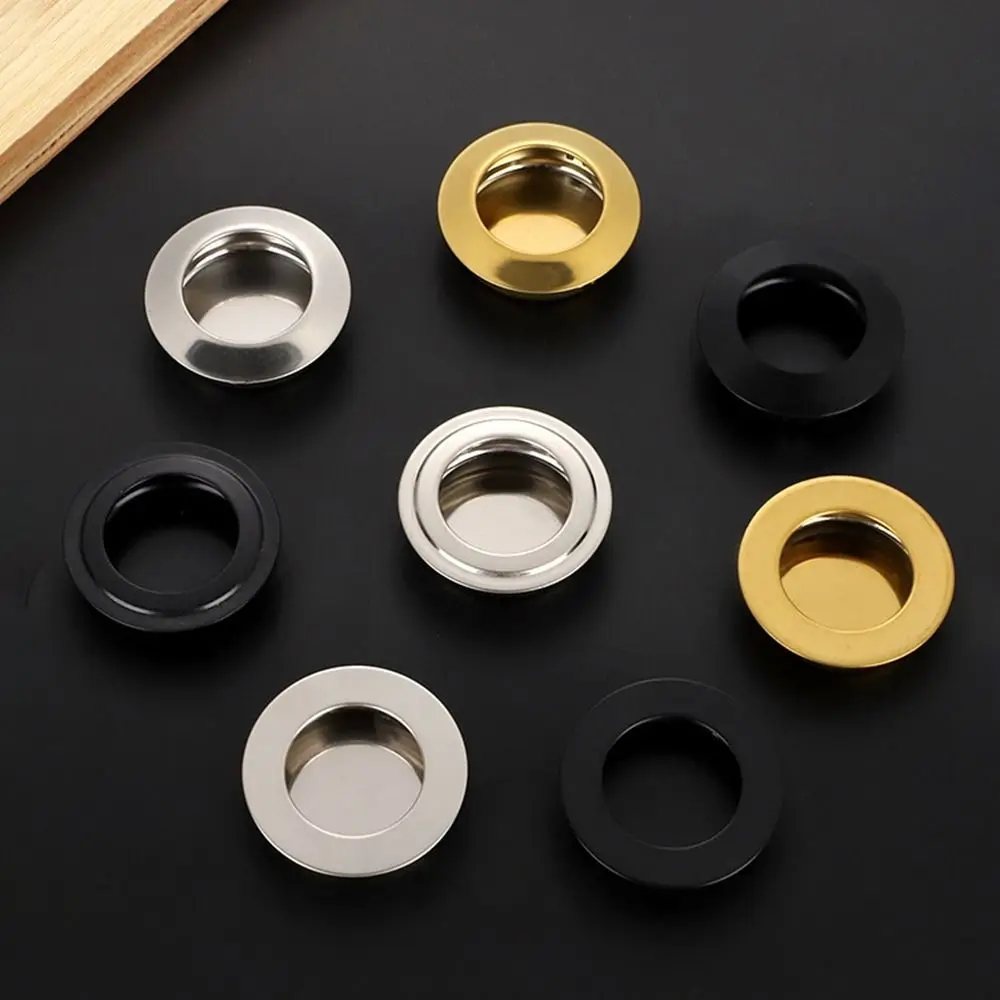 35MM Recessed Door Handle Stainless Steel Sliding Door Pull Invisible Embedded Door Knob Door Handlebar Furniture Hardware