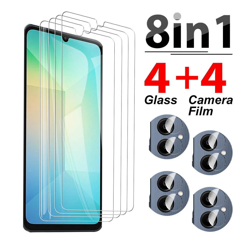 8in1 Tempered Glass For Samsung Galaxy A06 A 06 06A 6.7inch For Samsung A06 Camera protector protective Glass samung SamsungA06