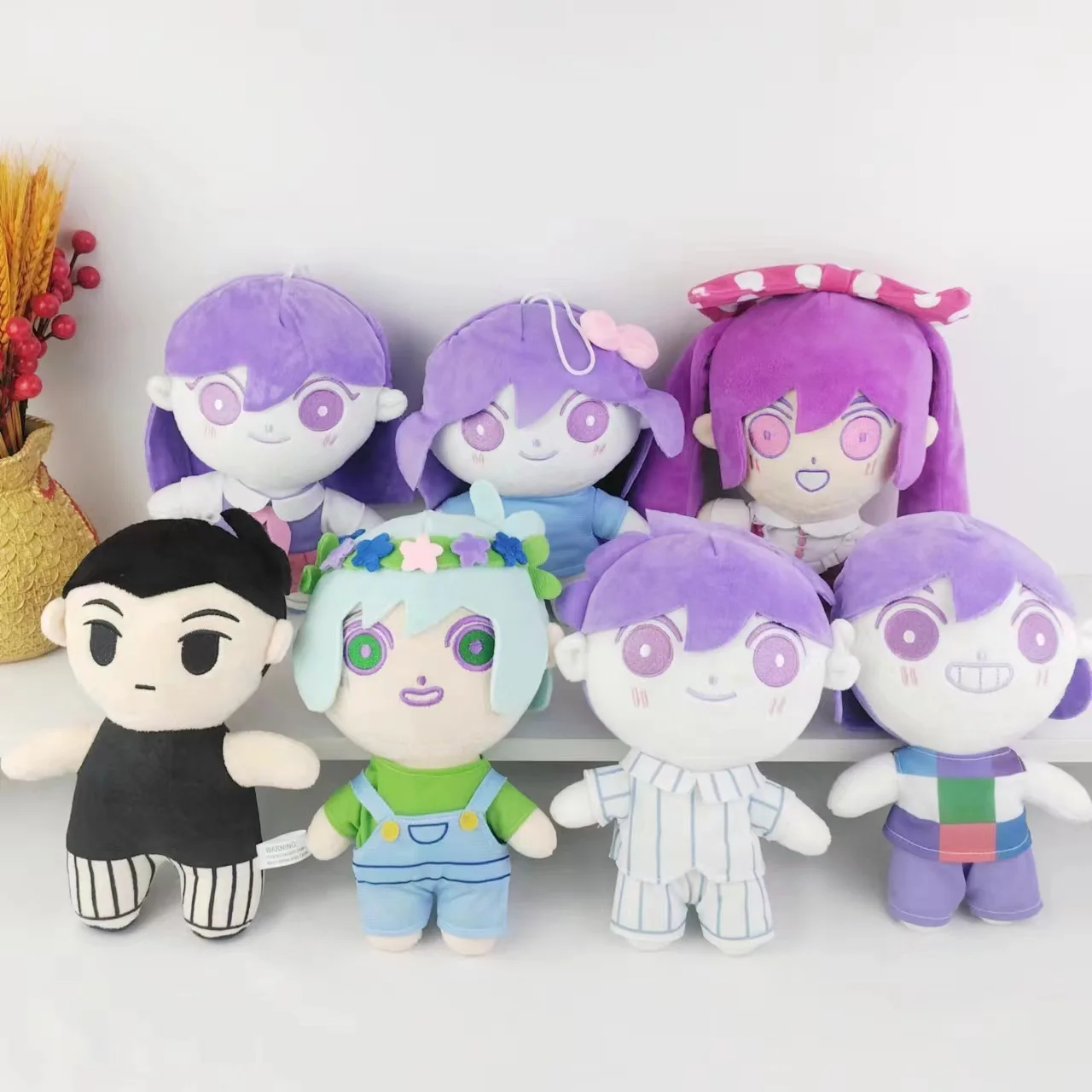 7 pcs set Omoriy Plush Cowboy Bebop Plush Toy Cartoon Dolls Stuffed Soft Toy Christmas Birthday Gift For Children
