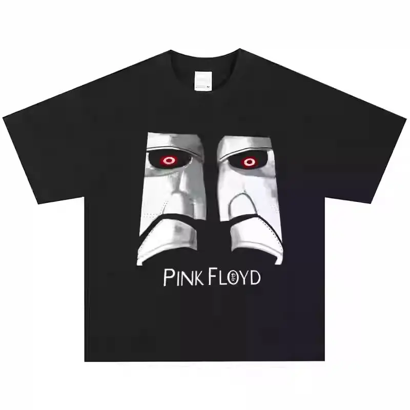 

Мужские и женские футболки из чистого хлопка в стиле рок-американского стиля в стиле ретро, уличная винтажная свободная одежда в стиле хип-хоп с короткими рукавами