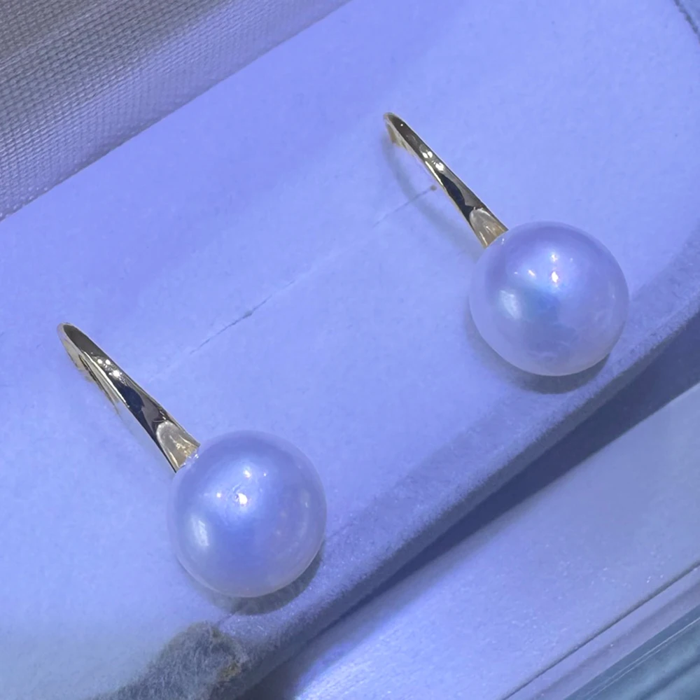 Simple yet Elegant 8-9mm High Quality Freshwater Pearl High-Heel Sandal Earrings Classic Hook Earrings Perfect for Everyday Wear
