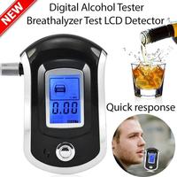 1pc Mini Portable Manual LCD Digital Breath Alcohol Tester Breathalyzer's Mouthpieces Blowing Nozzle Car Alcohol Tester AT6000