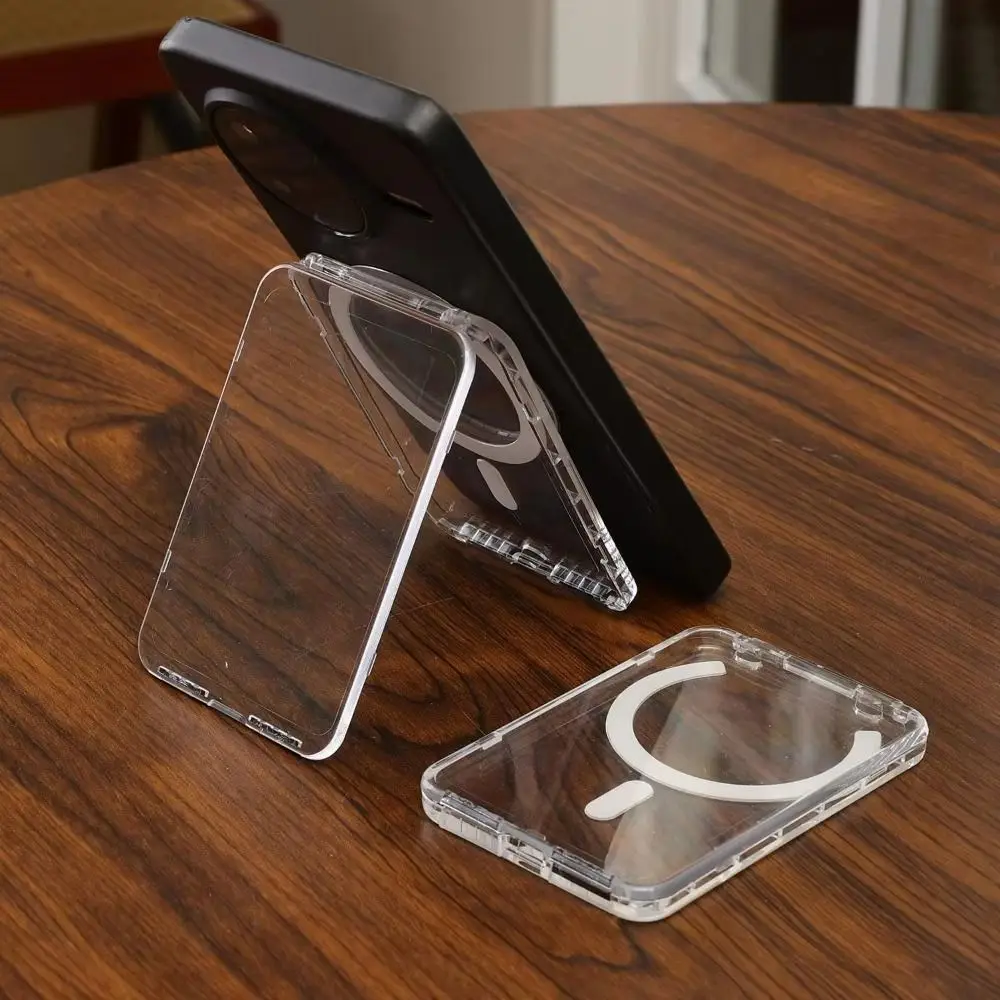 Phone Pocket Magnetic Card Holder Multi-card Support 2 Card Phone Wallet Stick Magnetic Design Mobile Phone Card Bag view 5