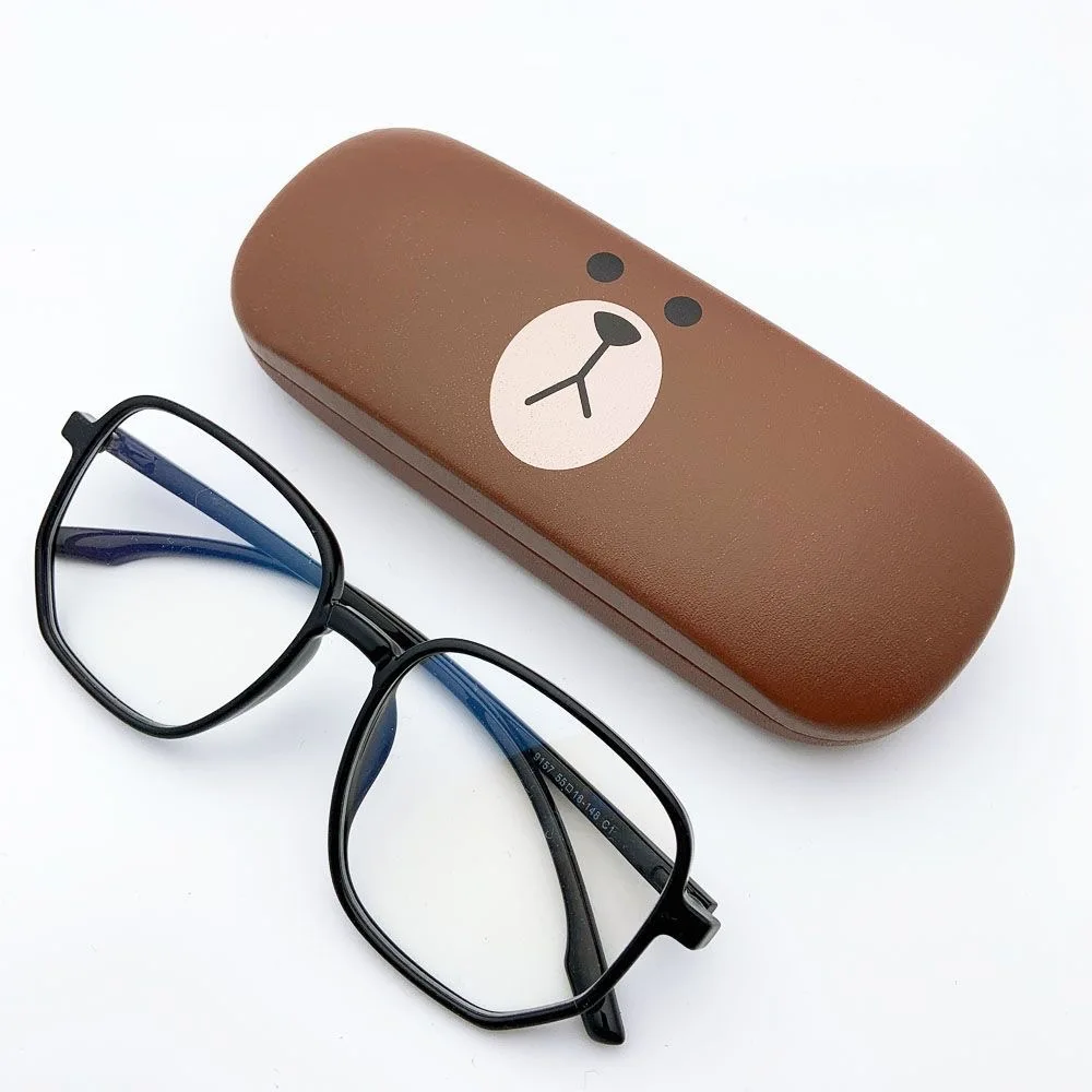 حافظة نظارات لطيفة للأطفال إبداعية بسيطة محمولة مقاومة للضغط قطرة قصر النظر صندوق تخزين نظارات هدية فتاة
