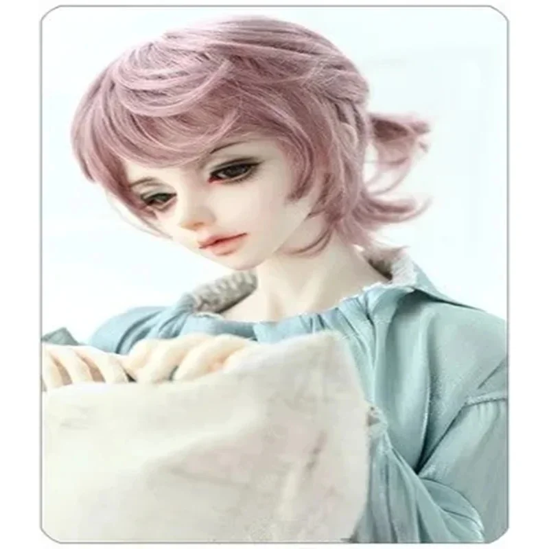 BJD دمية محاكاة الشعر مناسبة ل 1/31/41/61/8 حجم موضة محب وسيم مجعد ضفائر شعر الرجال حساسة تقليد الموهير