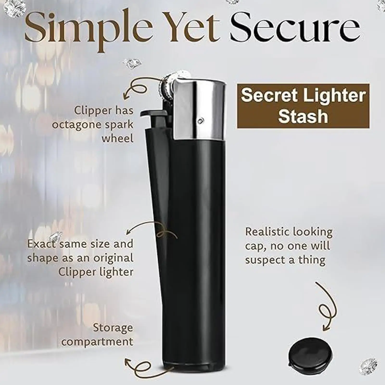 Safe Stash Portable Discreet Compact Realistic Secret Storage Stash Secret Safe Box Container for Travel Camping Hiking Vacation