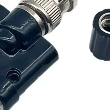 B/NC Male To Dual 4mm Banana Female Coaxial Adapter Splitter Connector For Equipment Binding Post Socket