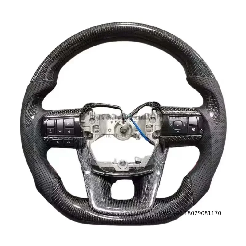 

Горячая продажа из углеродного волокна, кожаная спортивная гоночная подходит для автоматического рулевого колеса Hilux