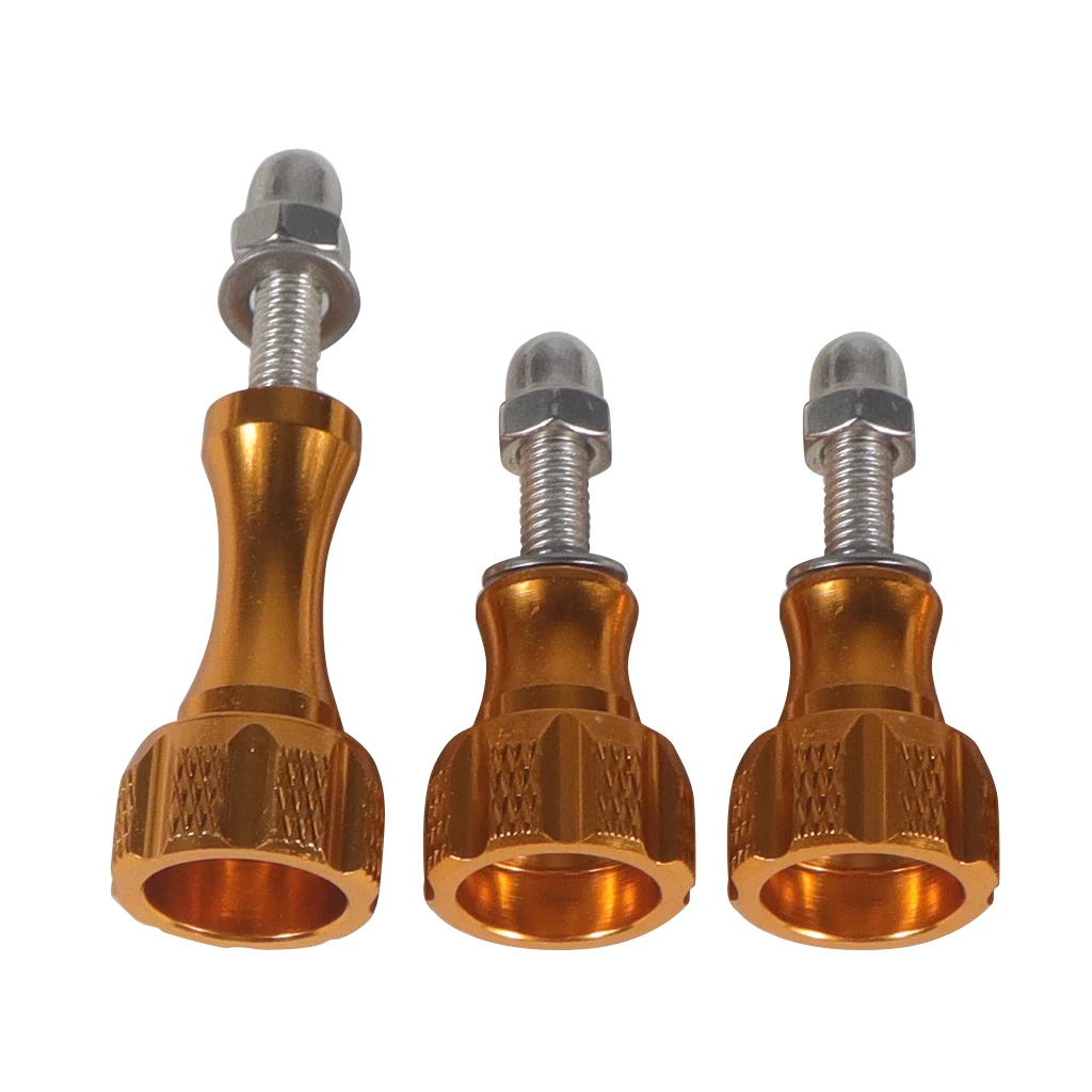 BGNing 1pack von 3pcs 1 Lange + 2 Kurze Bunte CNC Aluminium Bolt Mutter Schraube für GoPro Hero 7 6 5 3 + 4 SJ4000 EKEN YI 2 4K Montieren – Detail 7