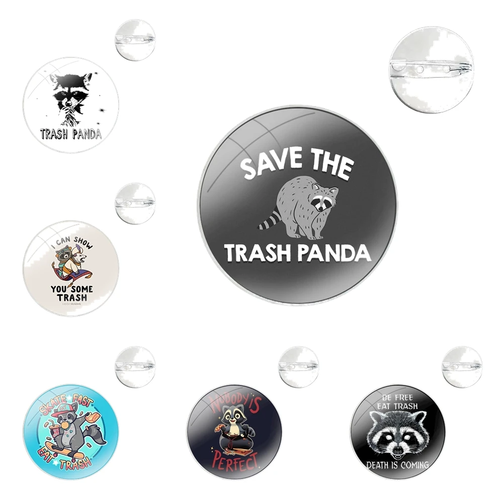 Trash Panda Meme Pins Badge Metal Brooches For Clothes Backpack Decoration gift