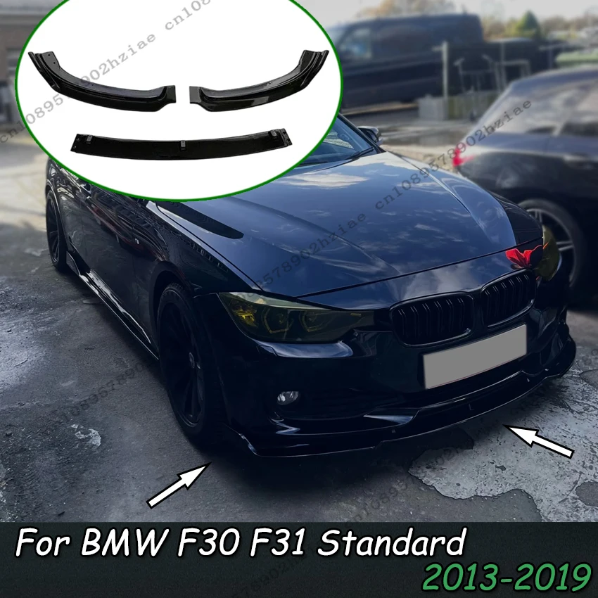 

Автомобильный передний бампер, сплиттер для BMW 3 серии F30 F31 Standard 2013-2019, спойлер, сплиттер, ABS, бампер, Canard, защитная крышка для губ