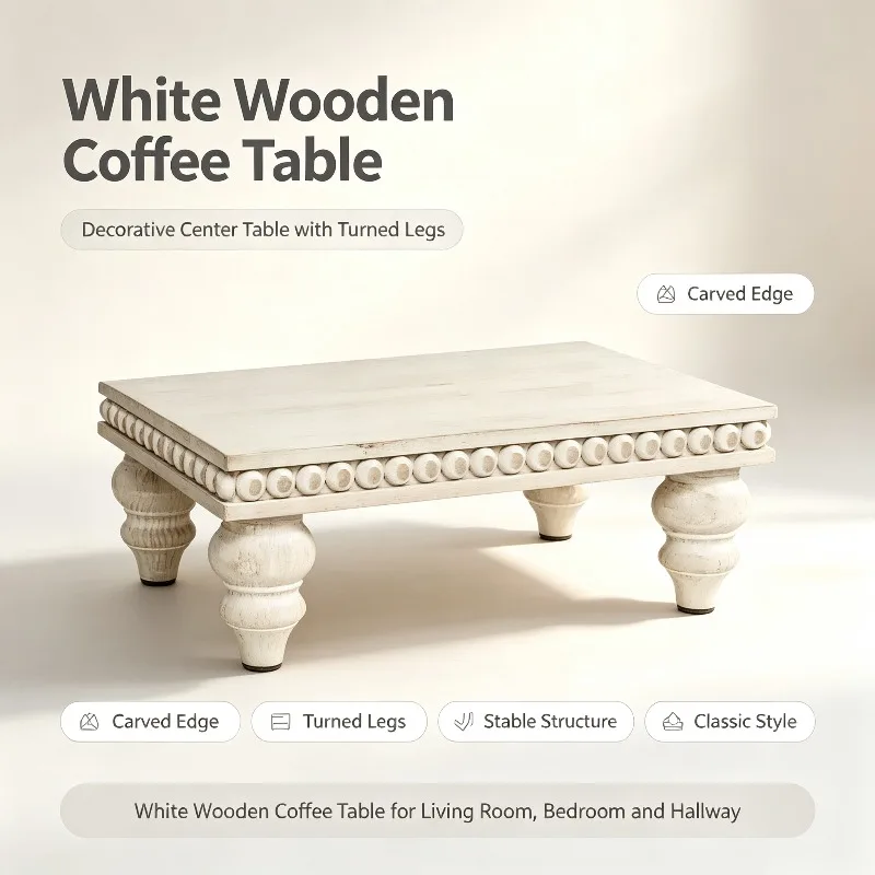 Wooden Cake Tray, 2-Tier Beaded Display Stand, Afternoon Tea Dessert Fruit Platter For Coffee Table Home Decor Storage Supply