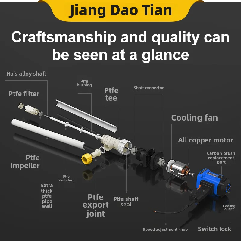 مضخة طبلة PTFE محمولة 220 فولت 1300 وات مضخة نقل كهربائية عالية الضغط للسيارات OEM قابلة للتخصيص #5