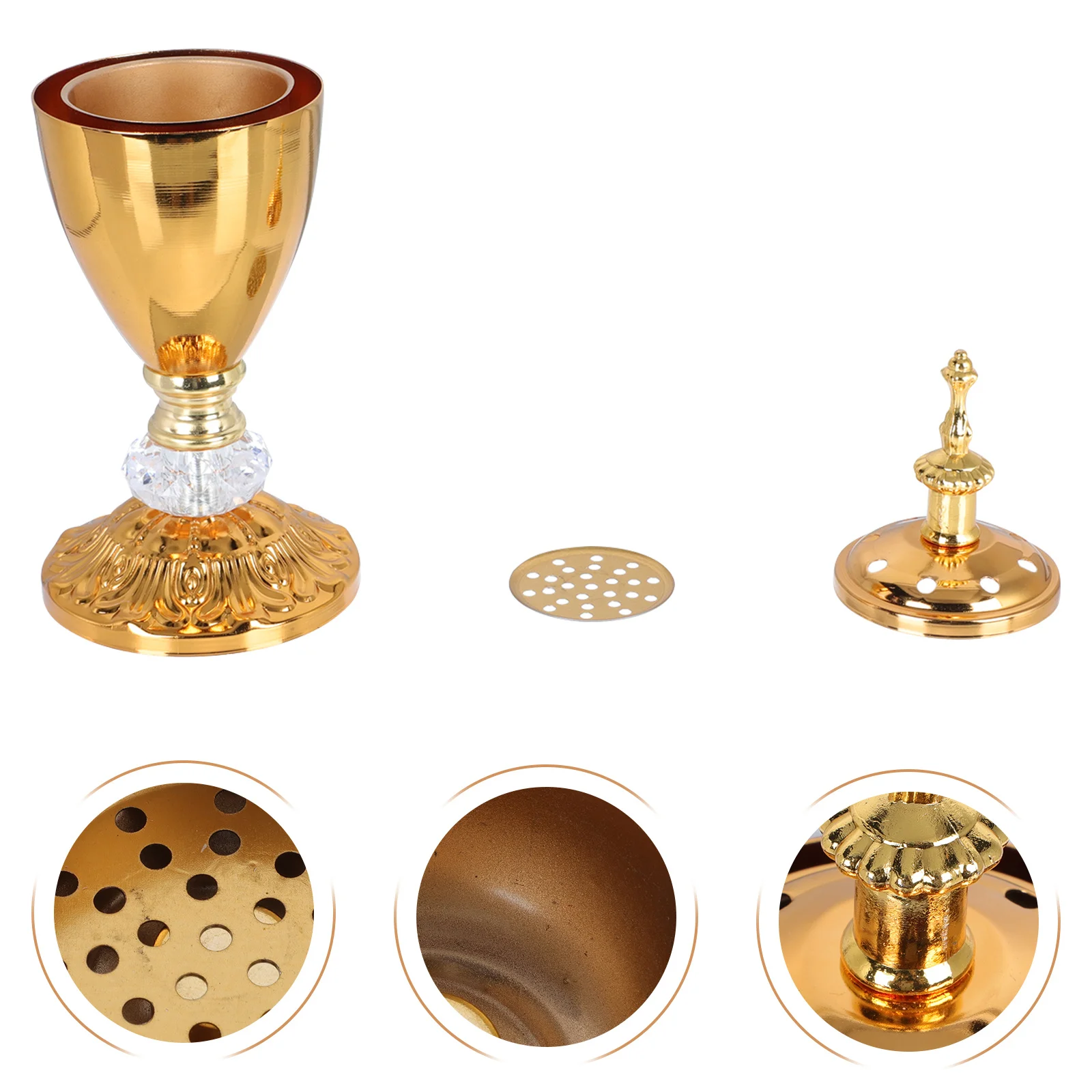 

1Pcs Metal Iron Art Incense Burner Practical Compact Size for Home Office Bedroom Decorative Aroma Incense Holder