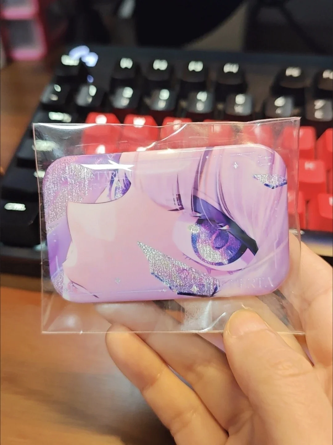 Game Anime Honkai: Star Rail The Herta PV Image Silver Glitter Tin Pin Brooch Charm Collectible Souvenir Gift