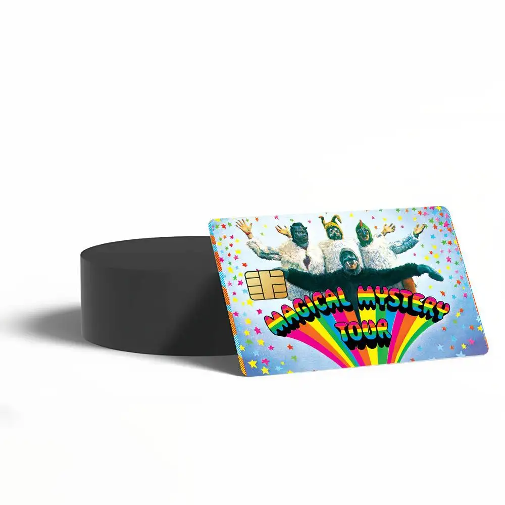 Band The B-BeATleS-S Poster Credit Card Skin Stickers for Bank Access Protective Film Cover Sticker Surprise Gift