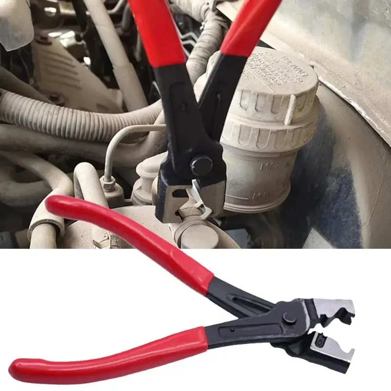 

QIANBAI Professional Clamp Plier Clic-R Type Collar Hose Clamp Hand-held Oil Pipe Flat Band Ring Pliers Car Disassembly Tool