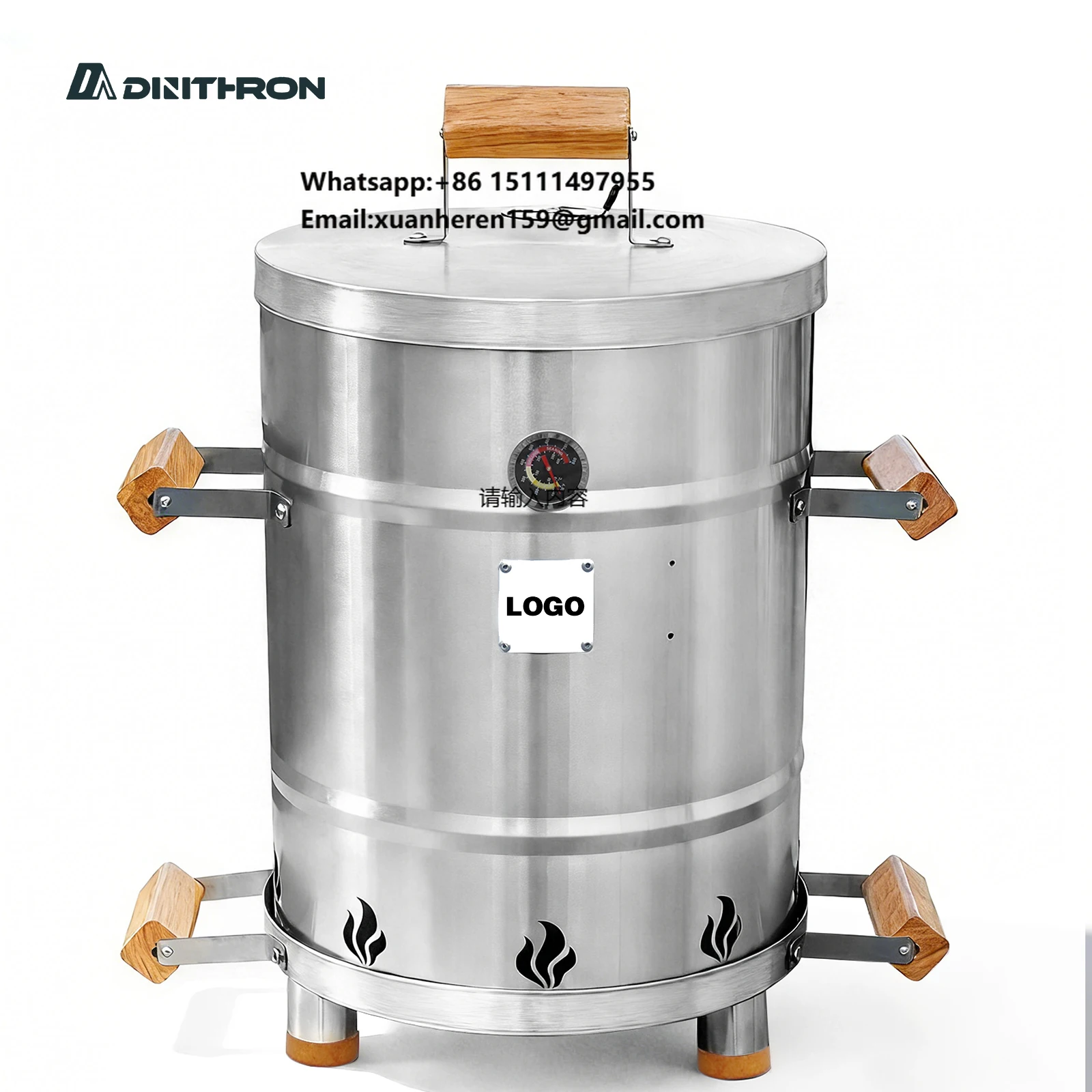 

High Efficiency Portable Wood Burning Smokeless Stove Barrel-Metal for BBQ Heating & Outdoor Kitchen