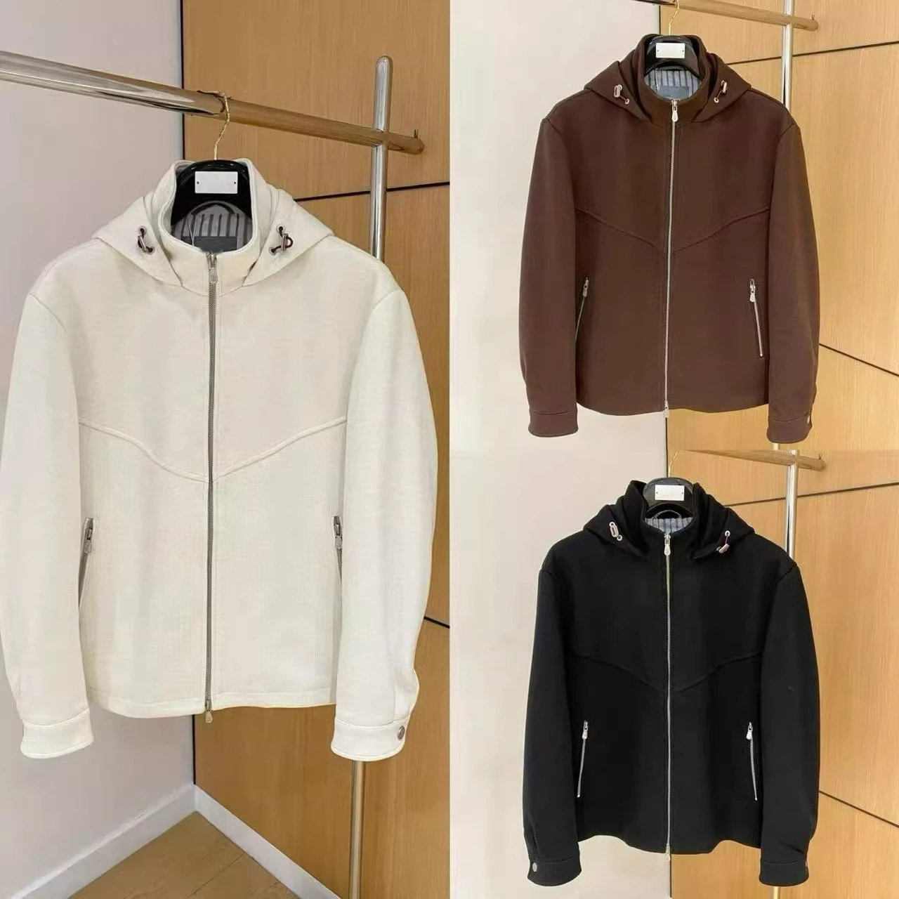 

BC итальянская мужская одежда, осенне-зимняя новая повседневная куртка с капюшоном в стиле старых денег, мужская мода, деловое однотонное пальто